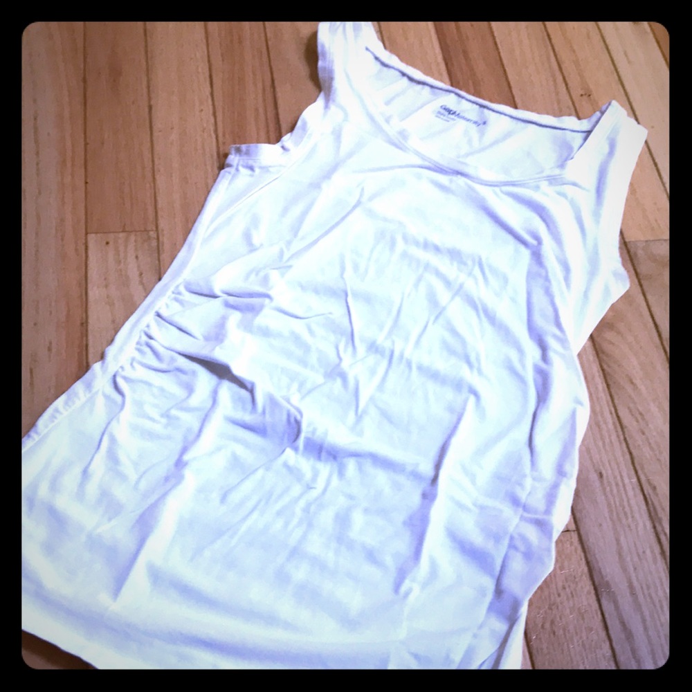 Gap Maternity, sleeveless white tank top